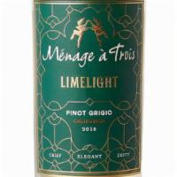 Menage A Trois Limelight · Some white wines are quiet and shy, with flavors that whisper modestly from the glass, happi...