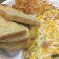 Breakfast Panini · 2 eggs with cheese and choice of bacon, ham, or sausage.