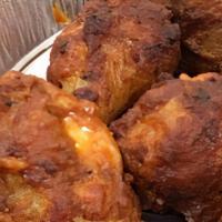 Oven Roasted Chicken Wings · Buffalo (Spicy or Mild), Sriracha, Stingin' Honey Garlic, BBQ, Garlic Parmesan, Sweet Teriya...