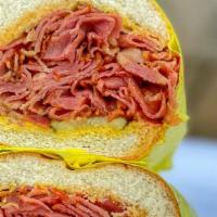 Pastrami Sandwich · Customer-favorite House-made Pastrami in a French roll with Mustard and Pickles