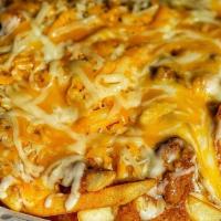 Chili Cheese Fries - Large · Large Fries smothered with homemade chili and topped with shredded cheese
