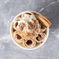 Cookie Butter · Cookie butter ice cream.  Toppings:  whipped cream, reese's crumbles, nutter butter cookie (...