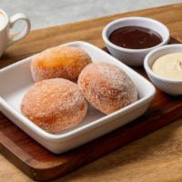 Bomboloni · light italian donuts | nutella & zabaione dipping sauces