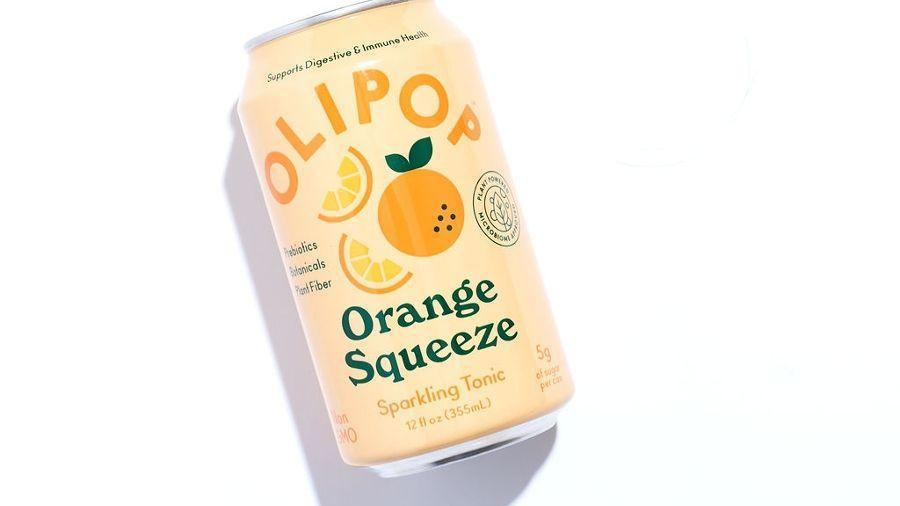 Olipop Botanical Soda · 12 OZ CAN A deliciously fizzy tonic that combines the benefits of prebiotics, plant fiber, and botanicals to support your microbiome and benefit digestive health.