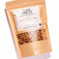 Retail I Am Great · Superfood Granola. Ingredients: Cashews*, goldenberries*, orange juice*, coconut nectar*, ma...