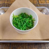 Seaweed Side Salad · Wakame, a type of Japanese edible seaweed, enhanced with soy sauce, sesame oil and other ing...