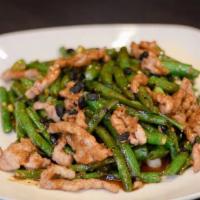 Chicken With String Beans In Black Bean Sauce · 