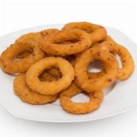 Onion Rings · Thick cut, sweet onions, breaded and fried to golden perfection.