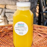 The Sunshine Juice · Pineapple, oranges, apples and lemon.