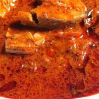 Fish Vindaloo · Fish (boneless) cooked with young potatoes in a hot and spicy sauce.