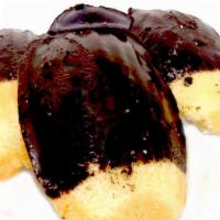 Chocolate Dipped Madeline Cookies · 