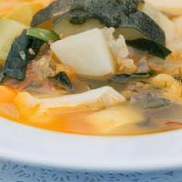 Minestrone · Tuscan style vegetable soup.
