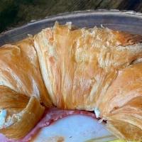 Plain Croissant · Toasted plain croissant with your choice of spread.


Spread: Nutella, Strawberry, Butter, H...