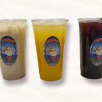 Aguas Fresca 16Oz · 16oz cup of our hand made aguas frescas
