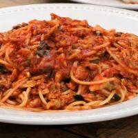 Angel Hair Ala Checca · Served with a side of focaccia bread. Pasta with olive oil, fresh garlic, tomatoes, and basil.