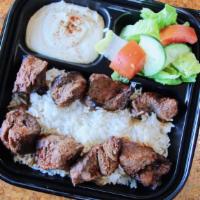 Beef Kabob · Grilled chunks of filet mignon
