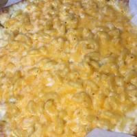 Mac & Cheese Pizza · Favorite. Cream sauce, macaroni pasta, Cheddar, finished with freshly ground black pepper.