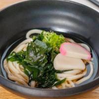 Wakame Udon · Wakame Seaweed, Kamaboko Fish Cakes, Green Onions