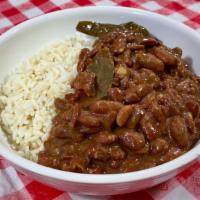 Red Beans And Rice · Light Red Kidney Beans Stewed til tender and served with rice. Add a hot link - it's Monday ...