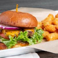 Good ‘Ol Burger · Grass-fed beef patty, lettuce, tomatoes, onions, cheddar, BNC sauce.