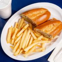 Chicken Breast Sandwich · Served with fries & small soda