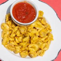 Meat Tortellini · Large. Pasta dishes are served with your choice of meat, marinara, or mushroom sauce. Add so...