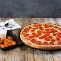Pizza & Wing Special · Large 1-Topping Pizza, and 1 LB of Wings.