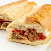 Meatball Sandwich · Homemade Meatballs, Mozzarella Cheese and Marinara Sauce