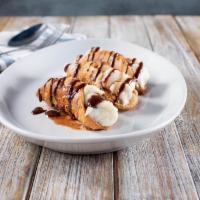 Cannoli · Three crunchy shells filled to order with a sweet, cannoli cream mixed with chocolate chips,...