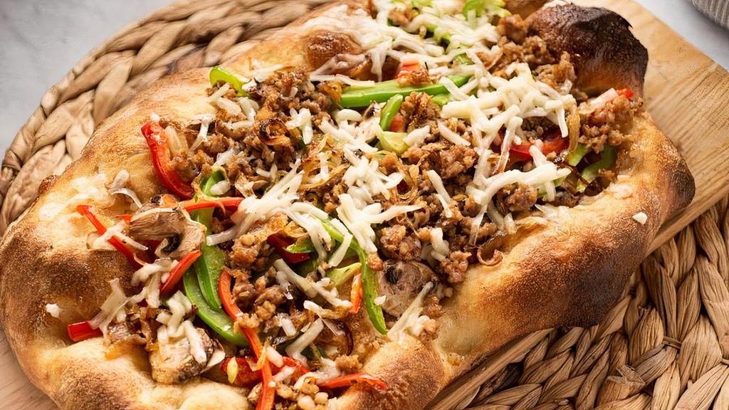Ciao - House Pizza - V, Gf · Vegan sausage, mushroom onion, roasted peppers, vegan pepperoni, tomato sauce, mozzarella