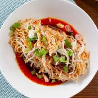 Chicken Noodle Salad · With shredded chicken.