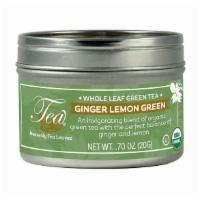 Organic Ginger Lemon Green, Loose Leaf Green Tea Tin, .70 Oz. (20G)-Ginger Lemon Green · An invigorating combination of organic green with the perfect balance of ginger and lemon. T...