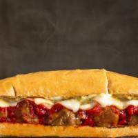 Truphilly Meatball Sub · Homemade meatballs covered in marinara and provolone