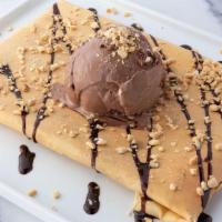 Build Your Own Crepe · Choice of spread, fillings, ice cream and drizzle