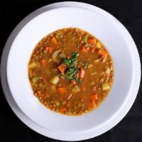 Lentil Soup · Healthy soup made of Lentils, Potato, Celery and Carrots