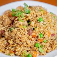 Combination Fried Rice · Shrimp, chicken and BBQ pork.