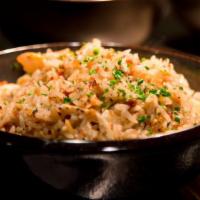 Fried Rice · lap xuong · tobiko · xo sauce · asparagus