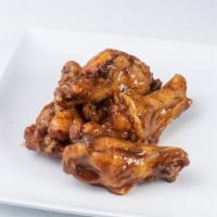 Korean Bbq Wings · 6 Classic Bone-In Chicken Wings tossed in our House made Korean BBQ Sauce