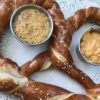 Pretzel · soft pretzel, jalapeno cheese, jack mustard
