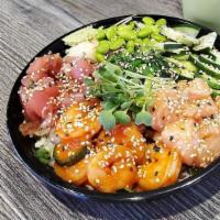 3 Scoop Poke Bowl - Oo · 3 Scoop Poke Bowl over your choice of base, toppings and sauce.