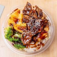 Teriyaki Chicken Bowl · Chicken Teriyaki Bowl- Comes with all white chicken breast, marinated in our signature teriy...