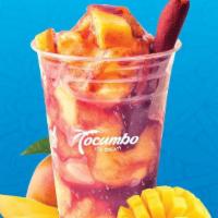 Mega Mangoneada · 4 Scoops of Mango, Chamoy, Tajin, fresh cut mango, Tamarind Stick.