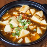 Mapo Tofu · Spicy. Mushrooms, spicy Szechuan chili sauce.