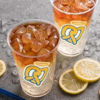 Lemonade Iced Tea · Enjoy the best of both worlds with our Original Lemonade mixed with freshly brewed iced tea ...