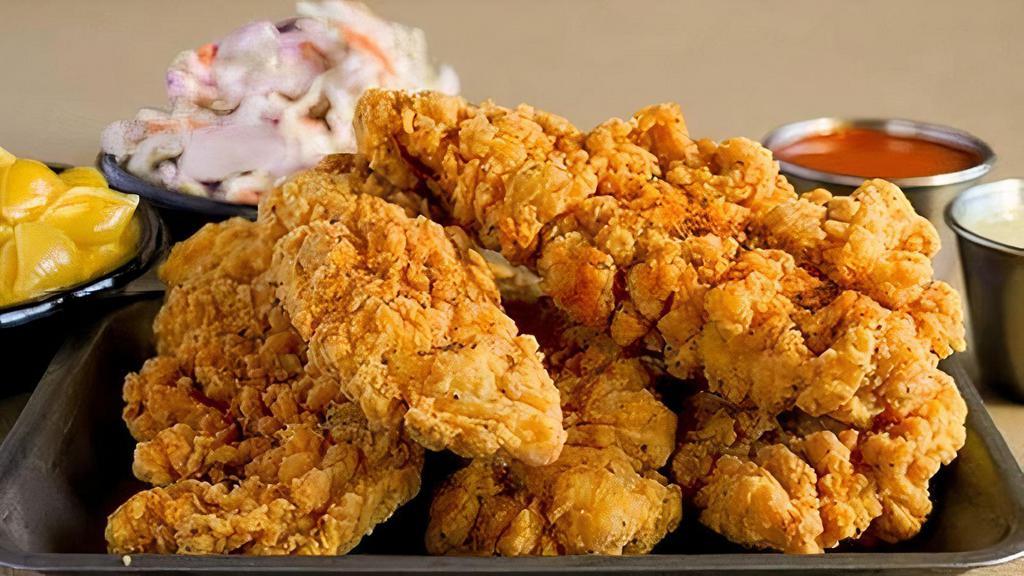 5 Chicken Tender Combo · Five seasoned chicken tenders served with coleslaw.