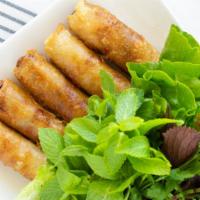 Eggrolls W/Crab & Shrimp - Cha Gio Tom Cua · Order of 5 rolls, with vegetables included