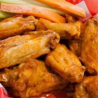 10 Piece Traditional Wings · Up to 2 wing sauce flavors