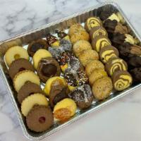 Assorted Mixed Cookies (Quarter Sheet) · Serves 30-40 people. Assorted mixed tray of our famous freshly baked Middle Eastern cookies....