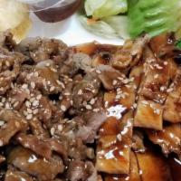 Bbq Chicken & Beef (Dinner) · Grill chicken breast and teriyaki beef