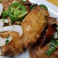 Salt & Pepper Chicken Wings · spicy